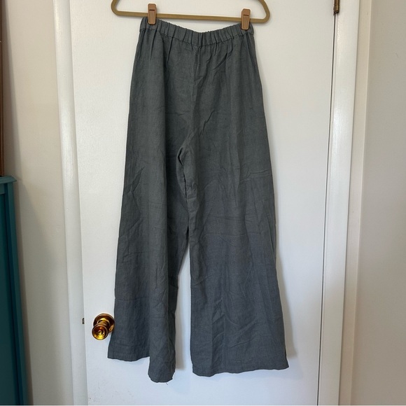 CP Shades Cropped Wendy Pant In Carbon Hemp Linen Womens Medium Gray - Picture 7 of 12